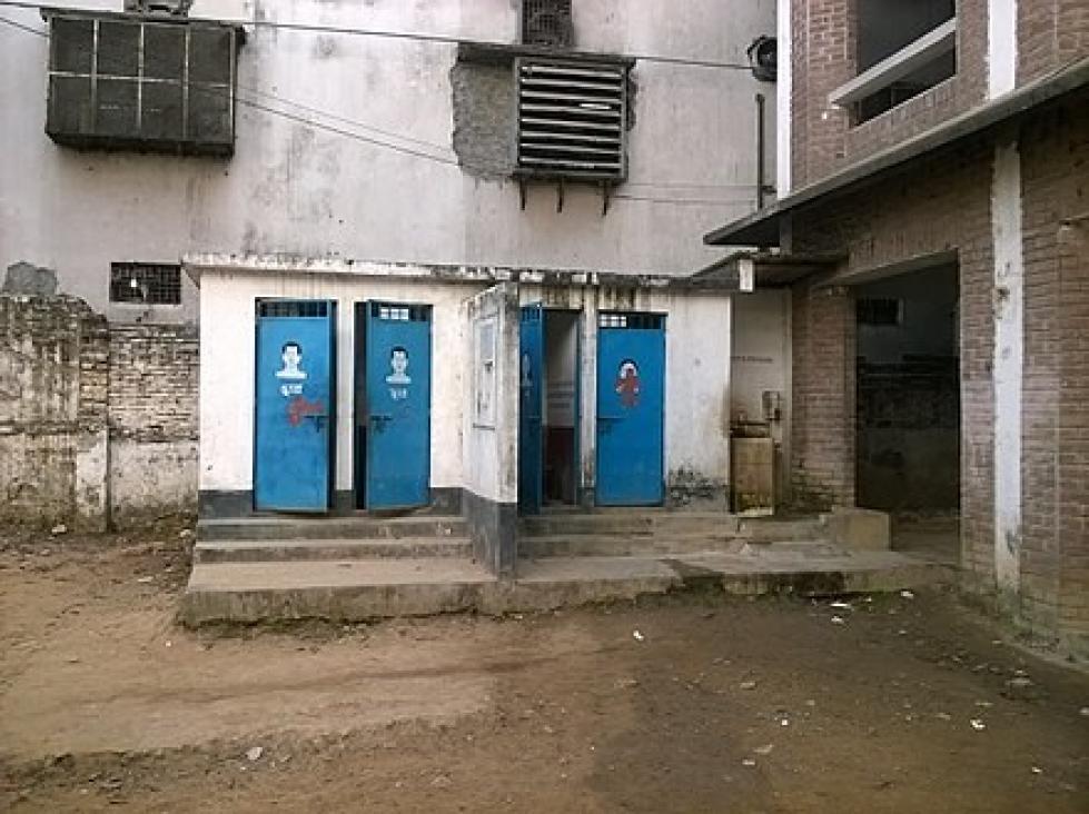 Toilets for males and females in Bangladesh