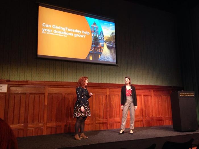 IRC presents their GivingTuesday campaign at Salesforce`s DOT org conference in Amsterdam