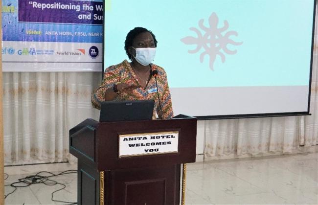 IRC Ghana Country Director, Vida Duti presenting at the Mole Conference on sub-theme three 