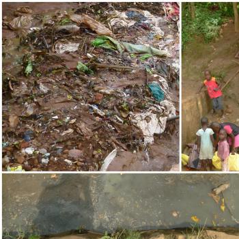 Solid waste blocking and polluting the surface and groundwater, making it unfit for consumption  (photos Seleen Suidman, December 2016 &amp; January 2017, Kampala &amp; Kigali)