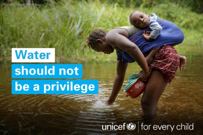 Water should not be a privilege - UNICEF photo.