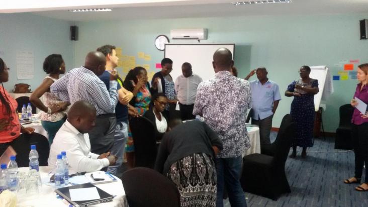 Theory of change exercise in Uganda for the Watershed programme
