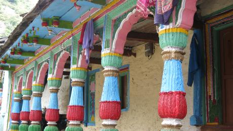 Colourful house in Uttarakhand