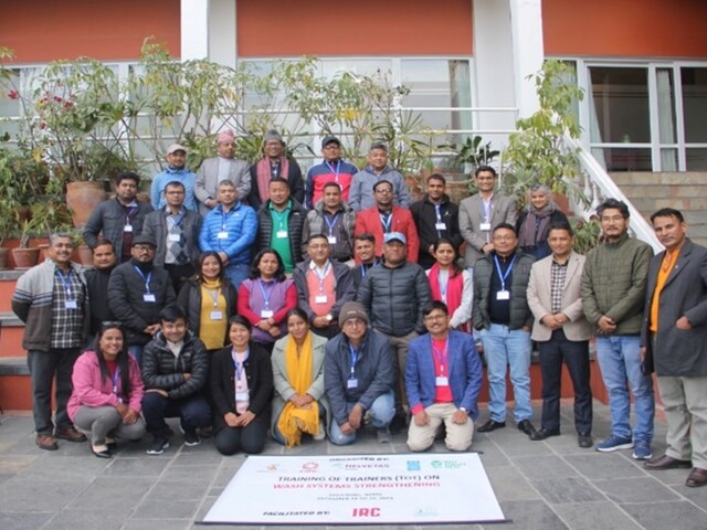 Photo caption: Participants of the training of trainers (ToT) workshop on WASH systems strengthening