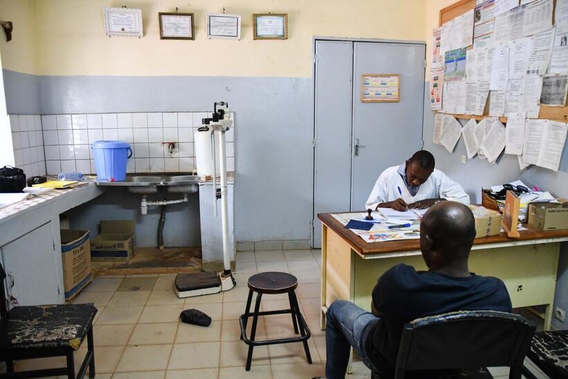 Consultation hall of a health center in Banfora, Burkina Faso