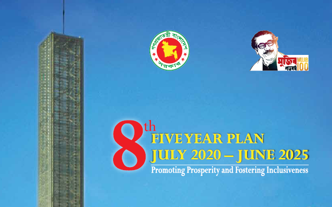Cover of Bangladesh's Eighth Five Year Plan (July2020 - June2025)