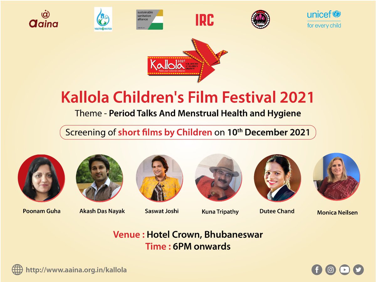 Kallola 2021 Screening Short Films by Children - Guest speakers