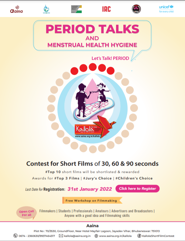 Kallola 2021 poster: Period Talks and Menstrual Health &amp; Hygiene