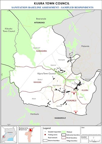 Map of Kijura Town Council